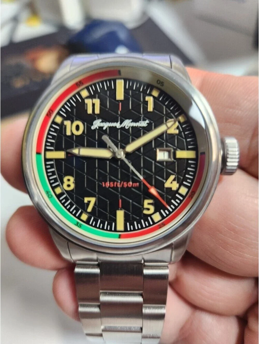 Jacques Monnat Jet Black, 42mm (JQ-3003-11)